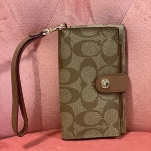Coach wristlet/phone wallet